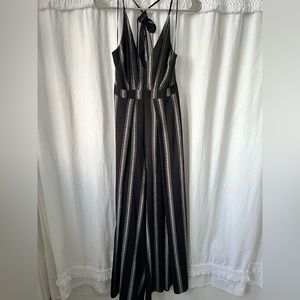 LUXXEL STRAPPY BLACK JUMPSUIT